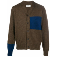 Universal Works Cardigan com aplicação de patch - Marrom