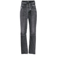 UNRAVEL PROJECT Calça jeans cintura alta - Preto