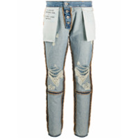 UNRAVEL PROJECT Calça jeans skinny Reversed - Azul