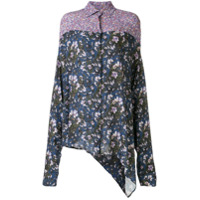 UNRAVEL PROJECT Camisa com estampa floral - Azul