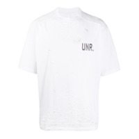 UNRAVEL PROJECT Camiseta LAX com efeito destroyed - Branco