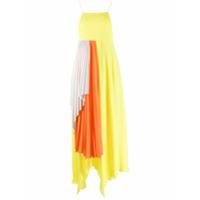 UNRAVEL PROJECT Vestido drapeado com pregas - Amarelo