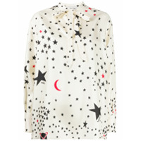 Valentino Blusa com estampa de estrelas - Neutro