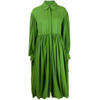 Valentino Chemise franzida com pregas - Verde