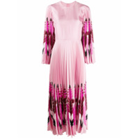 Valentino Vestido com estampa Pop Feathers - Rosa