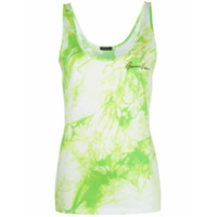 Versace Blusa sem mangas com estampa tie-dye - Verde