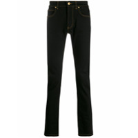 Versace Calça jeans bordada com alfinete - Preto