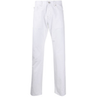 Versace Calça jeans slim cintura média - Branco