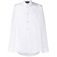 Versace Camisa com botões de cristais - Branco