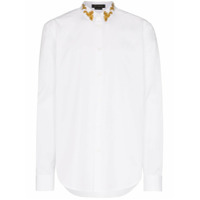 Versace Camisa com detalhe barroco na gola - Branco