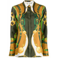 Versace Camisa com estampa Barocco Rodeo - Verde