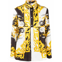 Versace Camisa com estampa gráfica - Branco