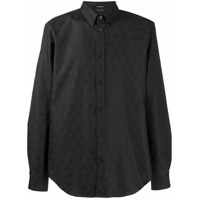 Versace Camisa mangas longas Medusa Head - Preto