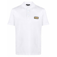 Versace Camisa polo com placa de logo - Branco