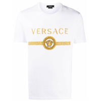 Versace Camiseta com bordado Medusa Head - Branco