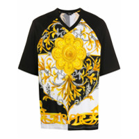 Versace Camiseta com estampa barroca - Preto