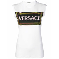 Versace Camiseta com estampa de logo - Branco