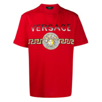 Versace Camiseta com estampa de logo Medusa - Vermelho