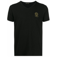Versace Camiseta com estampa de logo - Preto