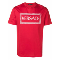 Versace Camiseta com estampa de logo - Vermelho