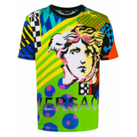 Versace Camiseta com estampa Pop Temple - Laranja