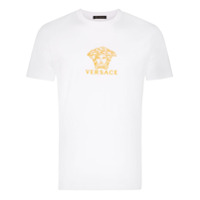Versace Camiseta com logo Medusa bordado - Branco