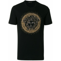 Versace Camiseta de Medusa com aplicações - Preto