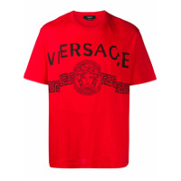 Versace Camiseta Medusa com estampa de logo - Vermelho