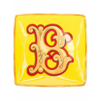 Versace Home Tigela Holiday Alphabet 'B' - Amarelo