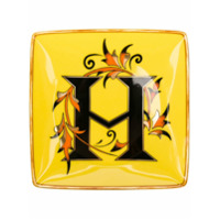 Versace Home Tigela Holiday Alphabet 'H' - Amarelo
