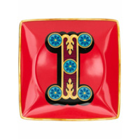 Versace Home Tigela Holiday Alphabet 'I' - Vermelho