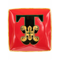 Versace Home Tigela Holiday Alphabet 'T' - Vermelho