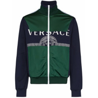 Versace Jaqueta esportiva com estampa de logo - Verde