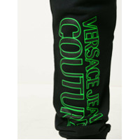 Versace Jeans Couture Calça esportiva com estampa de logo - Preto
