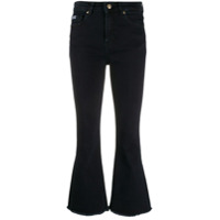 Versace Jeans Couture Calça jeans flare cintura alta - Azul