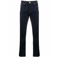Versace Jeans Couture Calça jeans reta cintura média - Azul