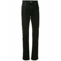 Versace Jeans Couture Calça jeans reta com estampa barroca posterior - Preto