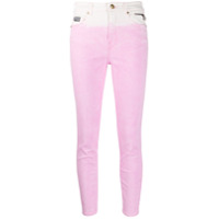 Versace Jeans Couture Calça jeans skinny bicolor - Rosa