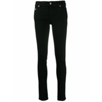 Versace Jeans Couture Calça jeans skinny cintura média - Preto