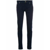 Versace Jeans Couture Calça jeans skinny com logo bordado - Azul