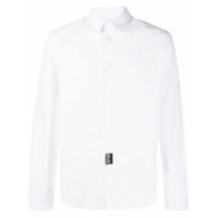 Versace Jeans Couture Camisa com abotoamento e estampa de logo - Branco