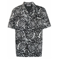 Versace Jeans Couture Camisa mangas curtas com estampa - Preto