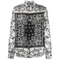 Versace Jeans Couture Camisa mangas longas com estampa - Branco