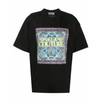 Versace Jeans Couture Camiseta com estampa de logo gráfico - Preto