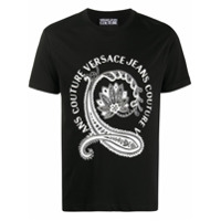 Versace Jeans Couture Camiseta com estampa de logo - Preto