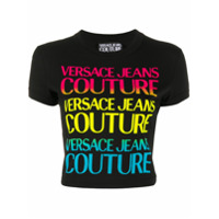 Versace Jeans Couture Camiseta com estampa de logo - Preto