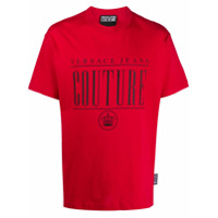 Versace Jeans Couture Camiseta com estampa de logo - Vermelho