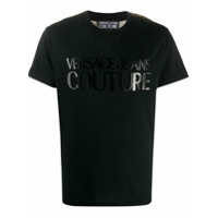 Versace Jeans Couture Camiseta com logo e estampa barroca - Preto