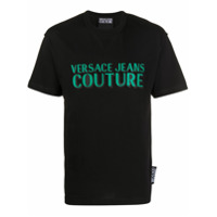 Versace Jeans Couture Camiseta com logo no busto - Preto