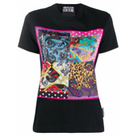 Versace Jeans Couture Camiseta com mix de estampas - Preto